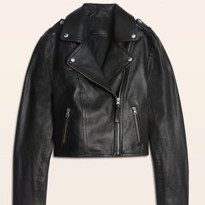 Mackage Karan Leather Jacket (cropped) Black